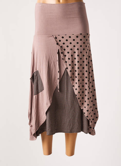 Fustă midi maro G!OZE femeie