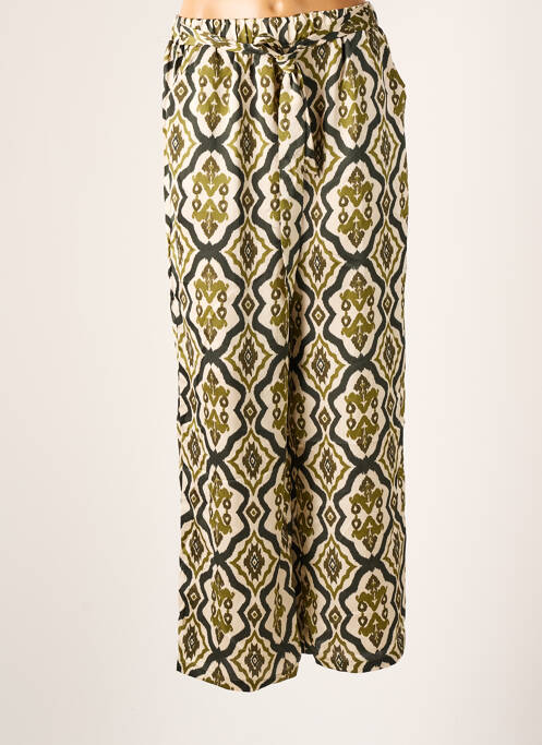 Pantalon drept verde LA PETITE ETOILE femeie