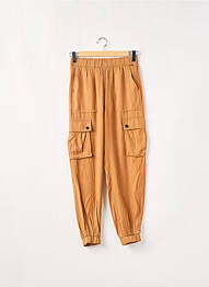 Pantalon cargo talie elastică talie înaltă bej MEXX femme