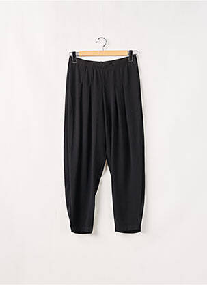 Pantalon larg țesătură crep talie înaltă negru G!OZE femeie