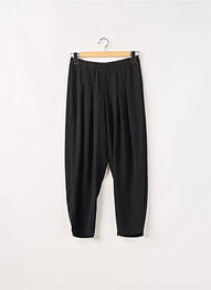 Pantalon larg țesătură crep talie înaltă negru G!OZE femme