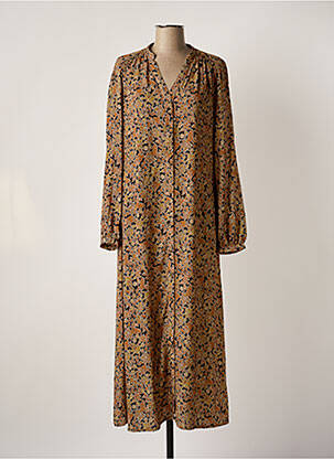 Rochie lungă maro KANOPE femeie