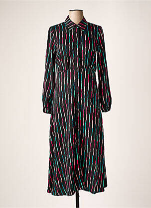 Rochie midi mâneci lungi mâneci lungi negru COMPAÑIA FANTASTICA femeie