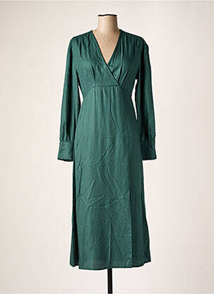 Rochie midi mâneci lungi mâneci lungi verde AN' GE femeie
