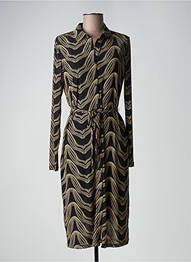 Rochie midi mâneci lungi mâneci lungi negru GEISHA femeie