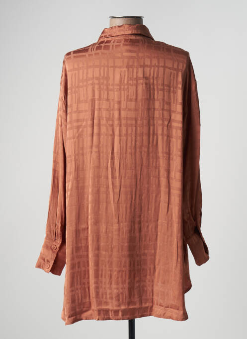 Tunică mâneci lungi maro NEKANE femeie