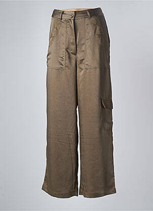 Pantalon cargo buzunare mărime normală verde NEKANE femeie