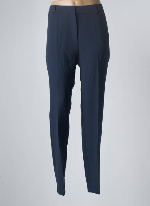 Pantalon slim țesătură poplin mărime normală albastru GEISHA femme