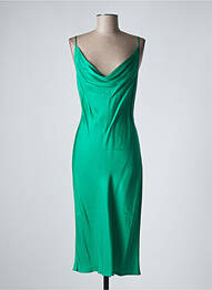 Rochie midi bretele subțiri verde FRACOMINA femme