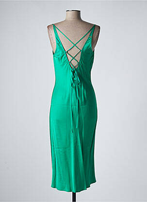 Rochie midi bretele subțiri verde FRACOMINA femeie