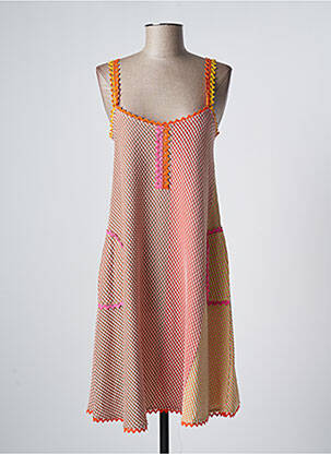 Rochie midi portocaliu TRICOT CHIC femeie