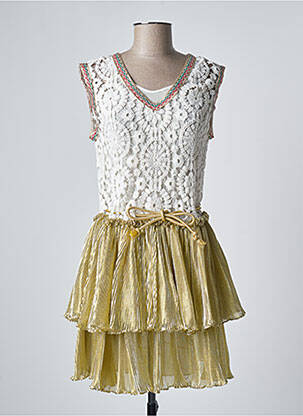 Rochie scurtă bej AMUSE femeie