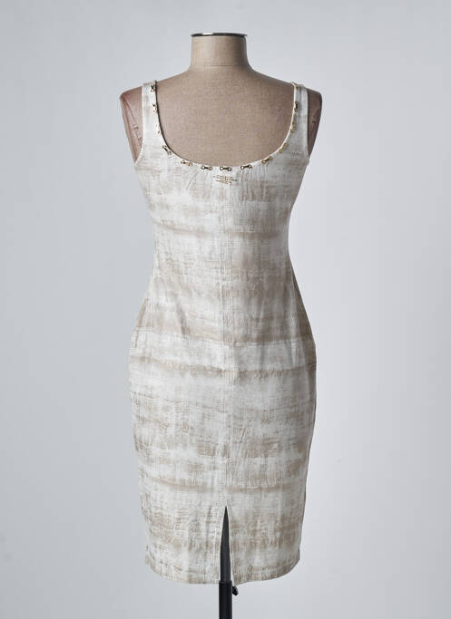 Rochie scurtă bej ANGELO MARANI femeie