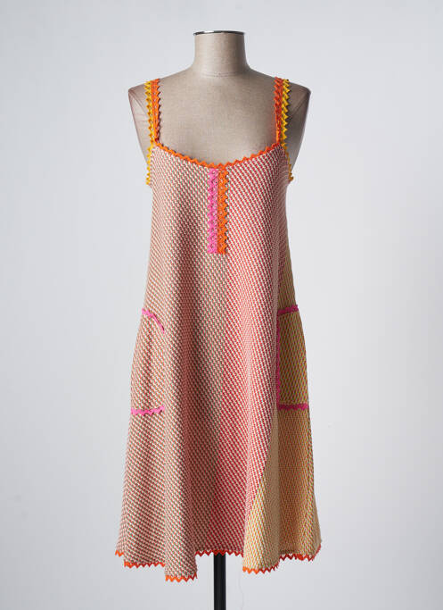 Rochie midi portocaliu TRICOT CHIC femeie