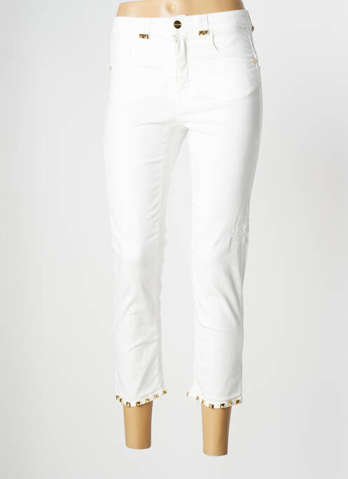 Pantalon trei sferturi bej ANGELO MARANI femeie