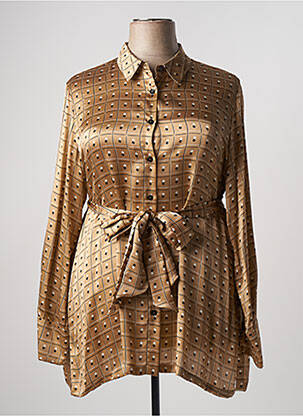 Tunică mâneci lungi maro MARINA RINALDI femeie