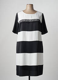 Rochie midi închidere cu fermoar la spate mâneci scurte negru PERSONA BY MARINA RINALDI femme
