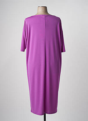 Rochie midi mâneci scurte mâneci scurte violet MARINA RINALDI femeie