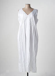 Rochie lungă croială evazată fără mâneci alb VOYAGE BY MARINA RINALDI femme