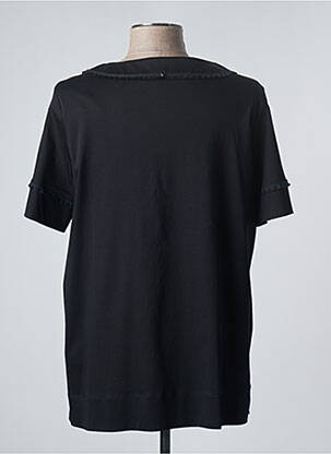 Tricou croială dreaptă mâneci scurte negru MARINA SPORT femeie