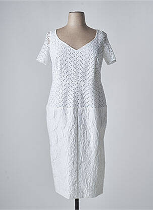 Rochie midi alb MARINA RINALDI femeie