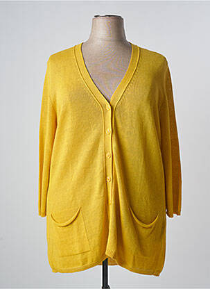 Vestă cu mâneci lungi galben VOYAGE BY MARINA RINALDI femeie