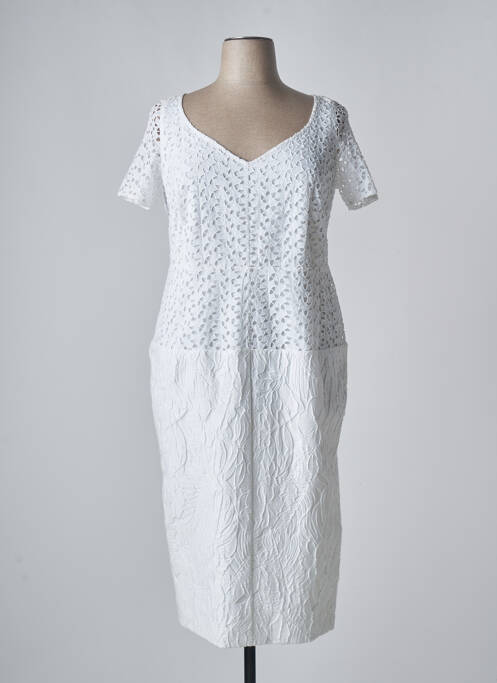 Rochie midi alb MARINA RINALDI femeie