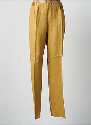 Pantalon slim talie elastică mărime normală galben MARINA RINALDI femeie