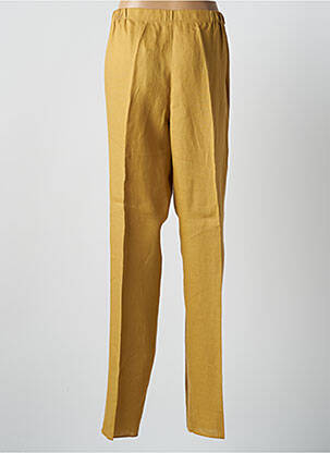 Pantalon slim talie elastică mărime normală galben MARINA RINALDI femeie