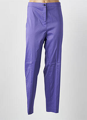 Pantalon slim talie elastică mărime normală violet MARINA RINALDI femeie