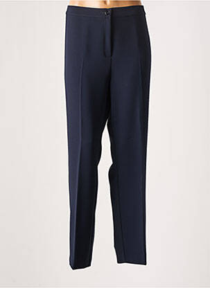 Pantalon drept talie elastică mărime normală albastru MARINA RINALDI femeie