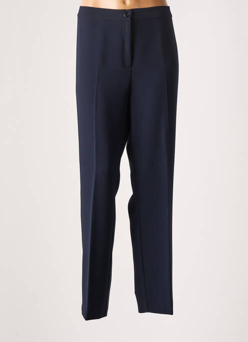 Pantalon drept talie elastică mărime normală albastru MARINA RINALDI femme