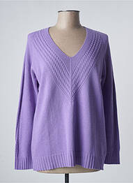 Pulover guler în v mâneci lungi violet MARINA SPORT femme