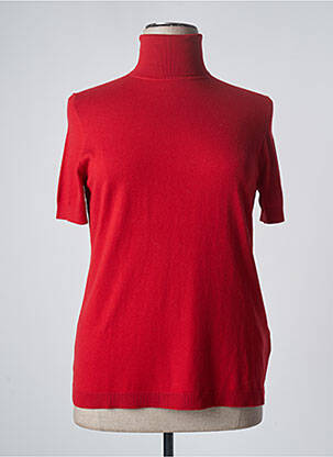 Pulover cu guler înalt roșu MARINA SPORT femeie