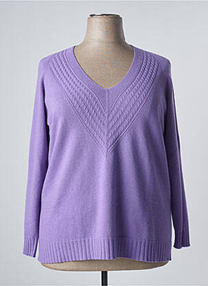 Pulover croială dreaptă mâneci lungi violet MARINA SPORT femeie