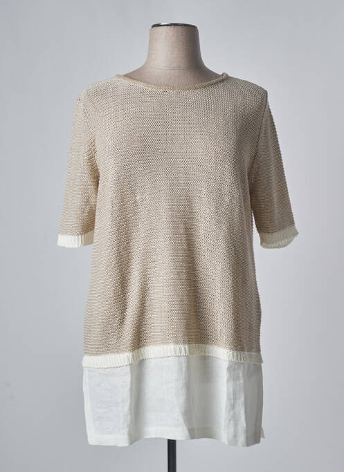 Pulover tunică bej VOYAGE BY MARINA RINALDI femeie