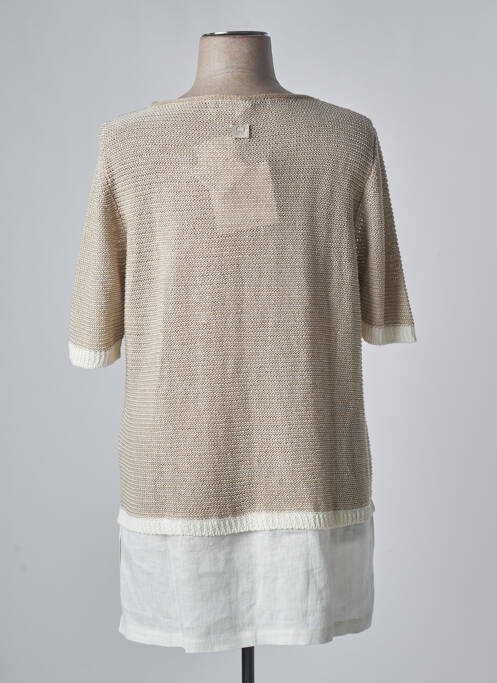 Pulover tunică bej VOYAGE BY MARINA RINALDI femeie