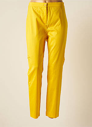 Pantalon slim galben MARINA RINALDI femeie