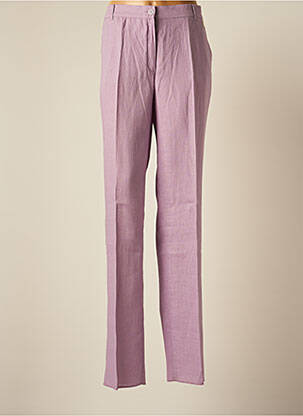 Pantalon drept talie elastică mărime normală violet MARINA RINALDI femeie
