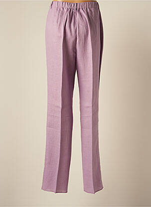 Pantalon drept talie elastică mărime normală violet MARINA RINALDI femeie