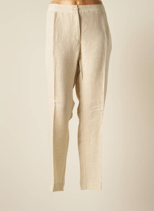 Pantalon slim bej PERSONA BY MARINA RINALDI femeie