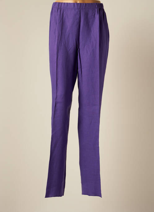 Pantalon slim talie elastică mărime normală violet MARINA RINALDI femme