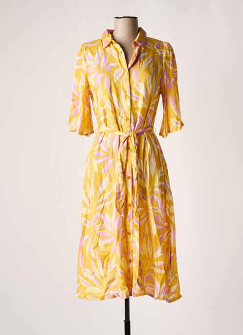 Rochie midi galben KAFFE femeie