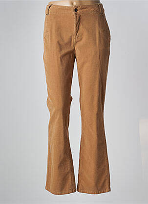Pantalon evazat bej EVA KAYAN femeie