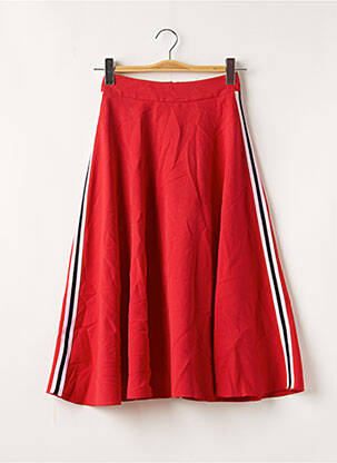 Fustă midi roșu MIDINETTE femeie