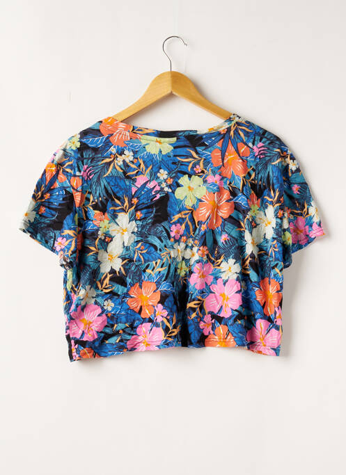 Tricou croială dreaptă mâneci scurte albastru DIVIDED H&M femme