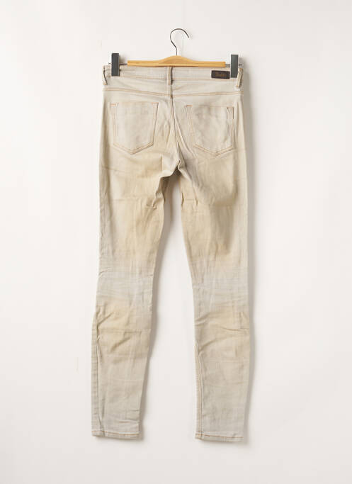 Blugi cu croială slim bej ZARA TRAFALUC femeie