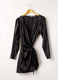 Rochie scurtă mâneci lungi mâneci lungi negru NA-KD femeie