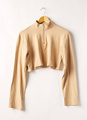 Top bej ROMY X NA-KD femeie