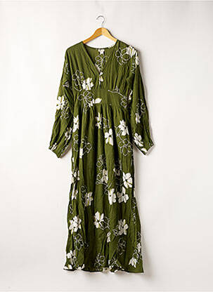 Rochie lungă mâneci lungi mâneci lungi verde BILLABONG femeie